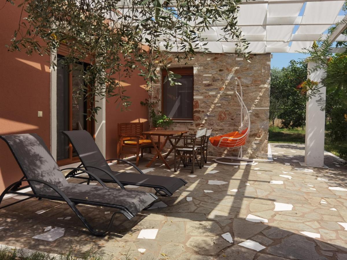 Elea Stone Houses In Organic Quiet Olive Grove, Prinos, Thassos 외부 사진