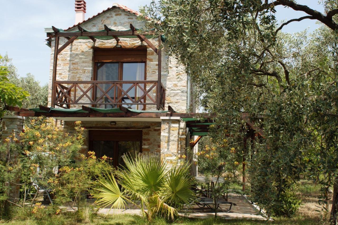 Elea Stone Houses In Organic Quiet Olive Grove, Prinos, Thassos 외부 사진