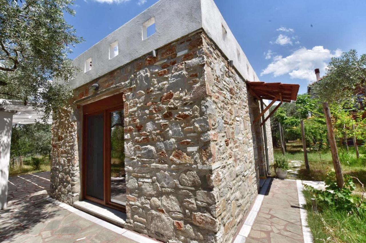 Elea Stone Houses In Organic Quiet Olive Grove, Prinos, Thassos 외부 사진