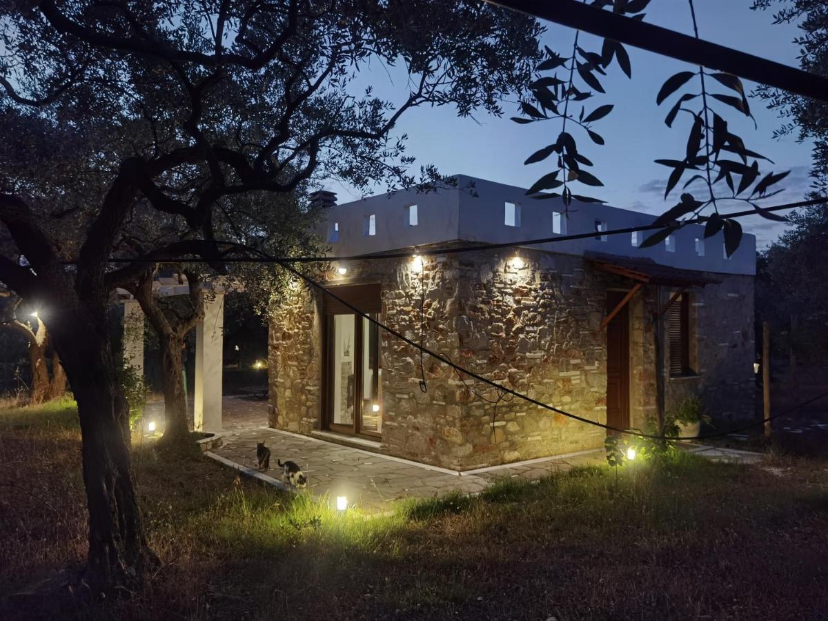Elea Stone Houses In Organic Quiet Olive Grove, Prinos, Thassos 외부 사진