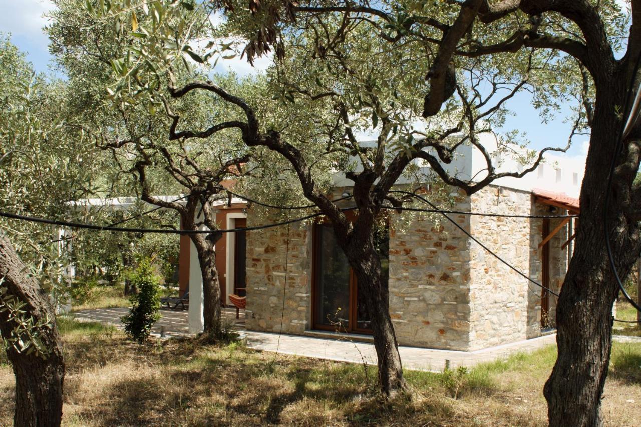Elea Stone Houses In Organic Quiet Olive Grove, Prinos, Thassos 외부 사진